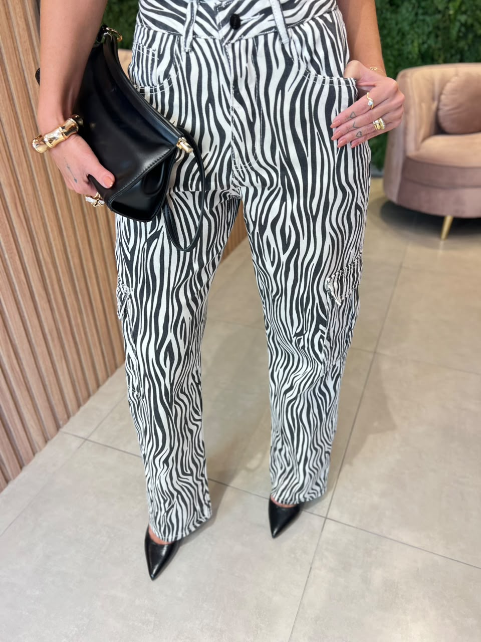 Calça Cargo Zebra