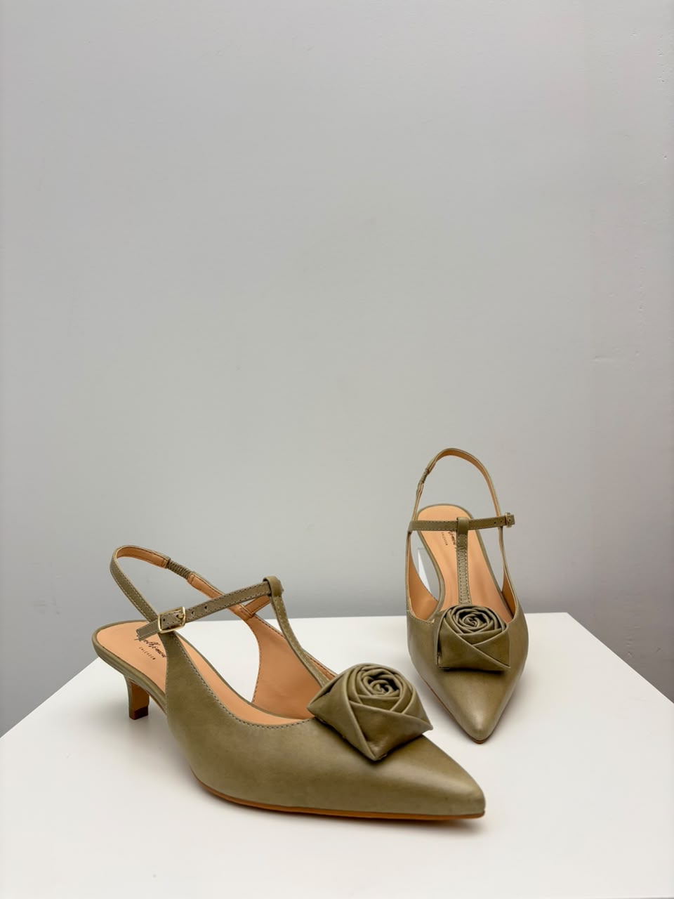 Slingback Jasmine, Verde Matcha