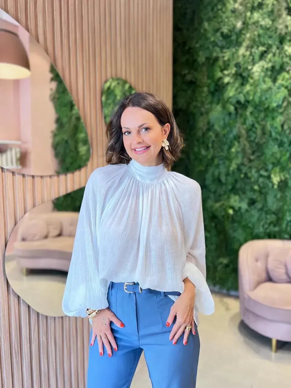 Blusa Ampla Lucy, Off White