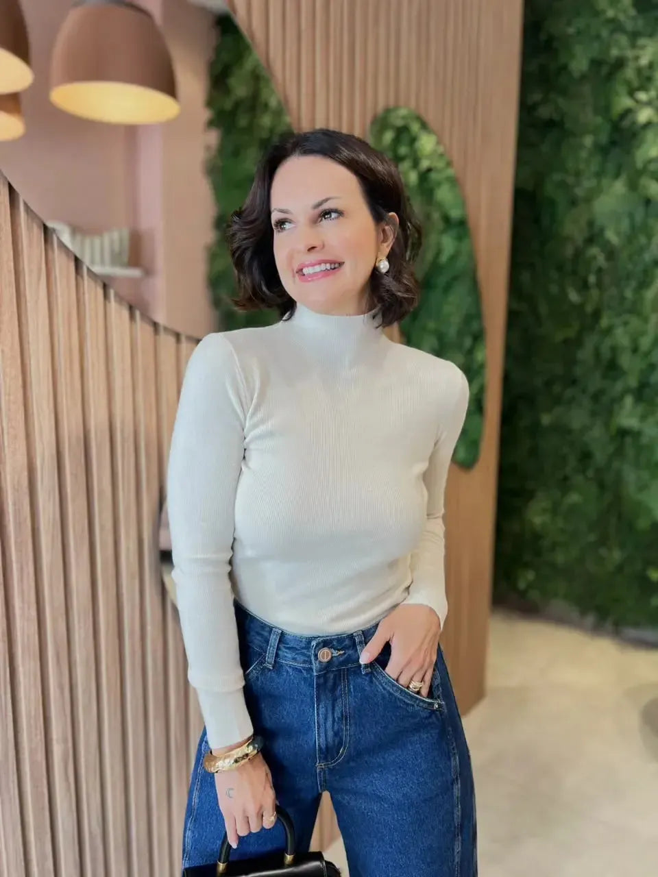 Blusa Básica Modal, Cru