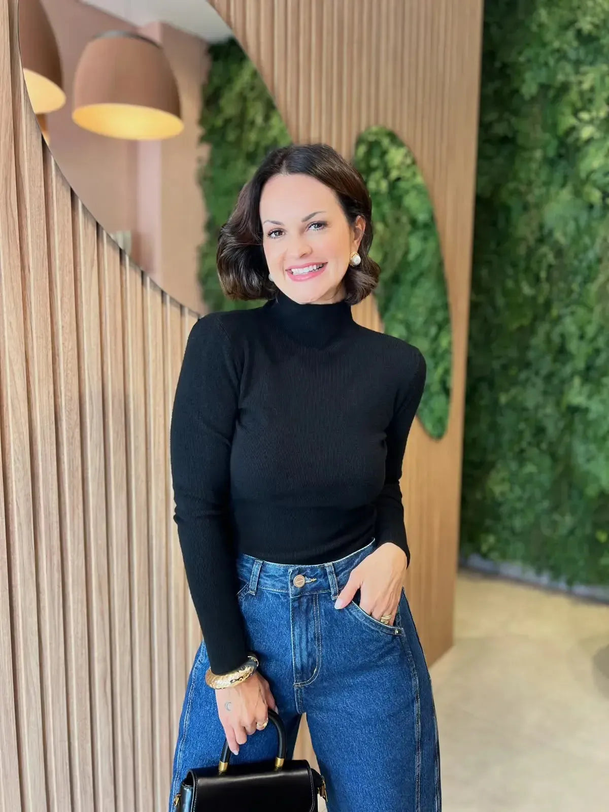 Blusa Básica Modal, Preta