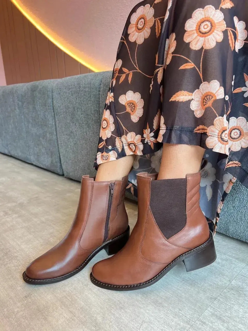 Bota Sara Caramelo