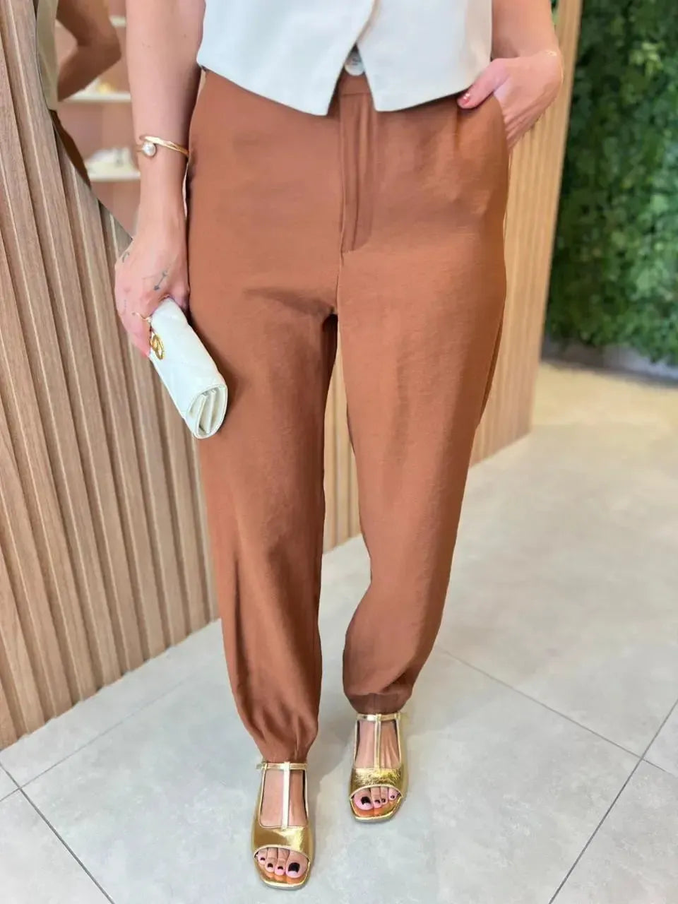 Calça Cenoura, Marrom