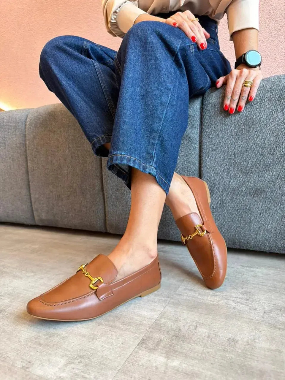 Mocassim Vogue, Caramelo