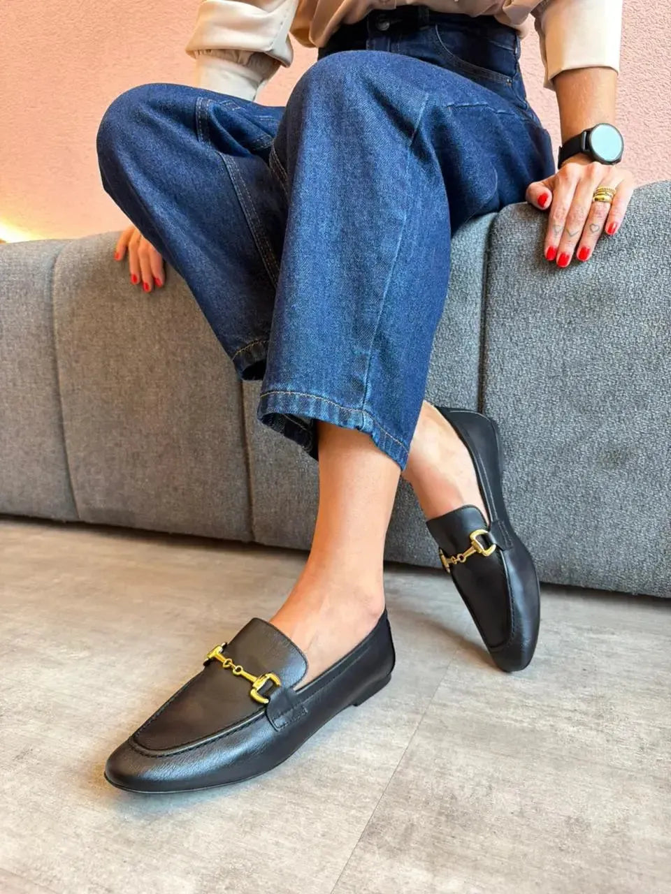 Mocassim Vogue, Preto