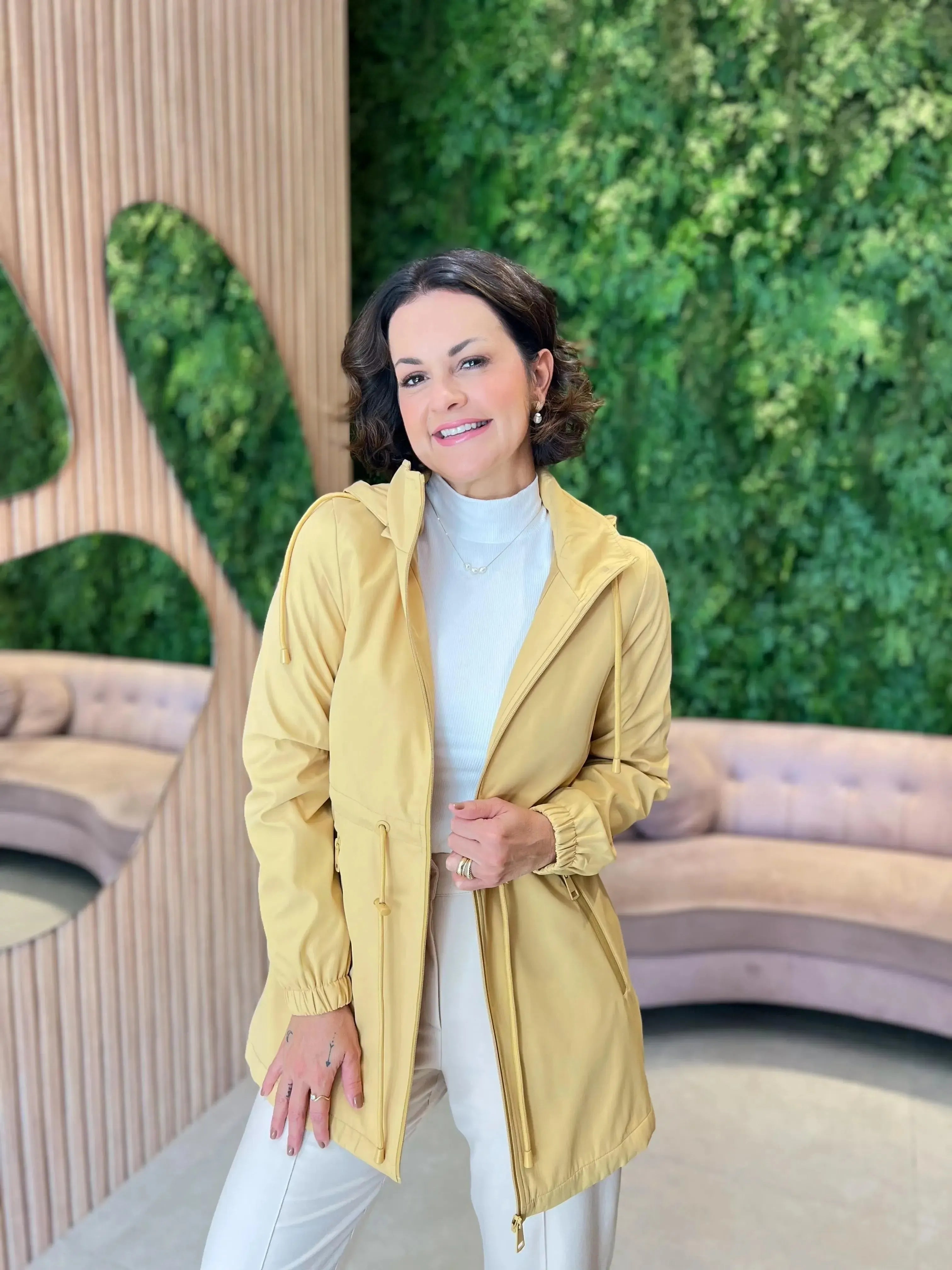 Parka Giovana Básica 4803, Amarelo