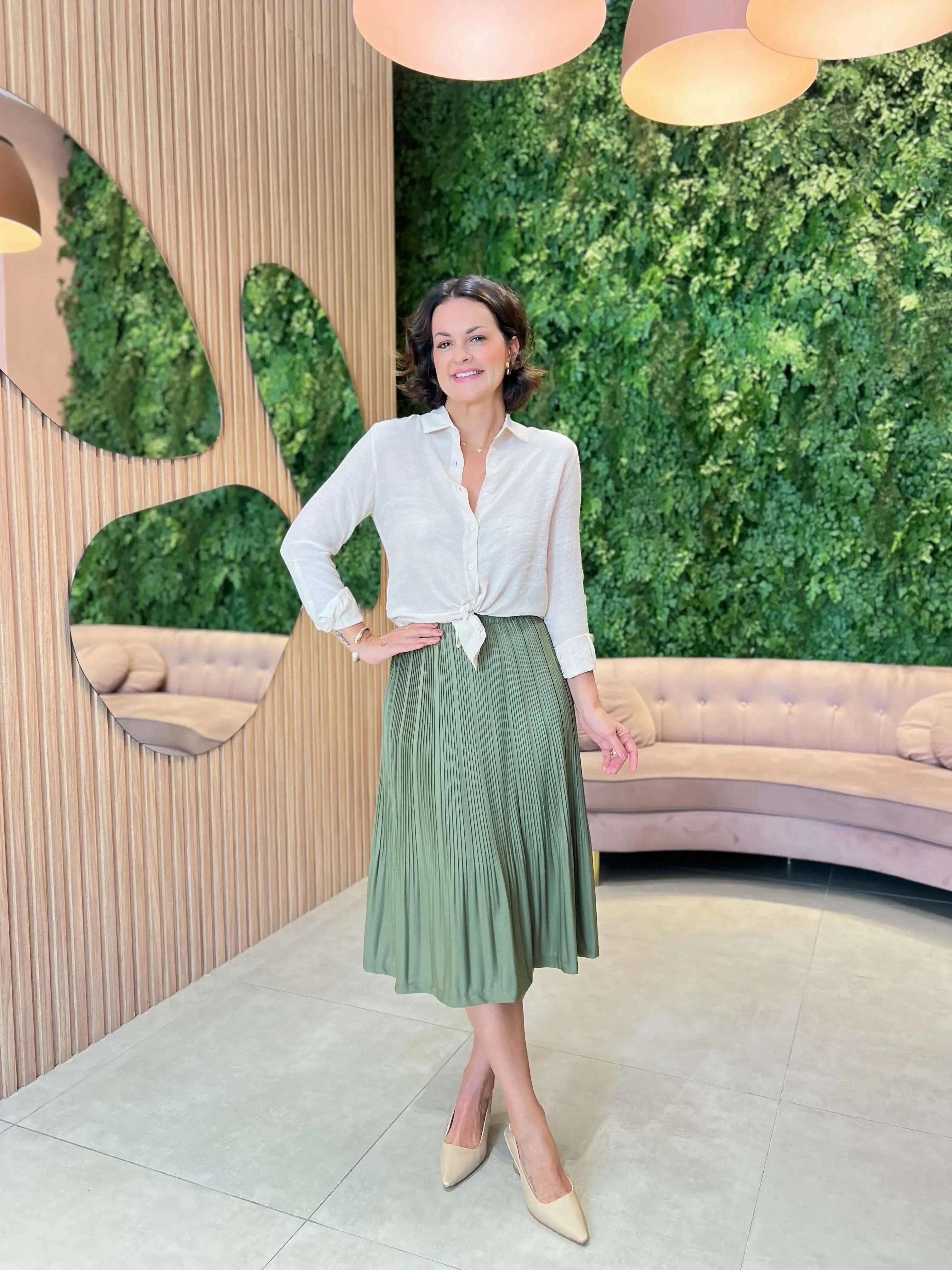 Saia Plissada, A Nossa Queridinha, Verde Militar