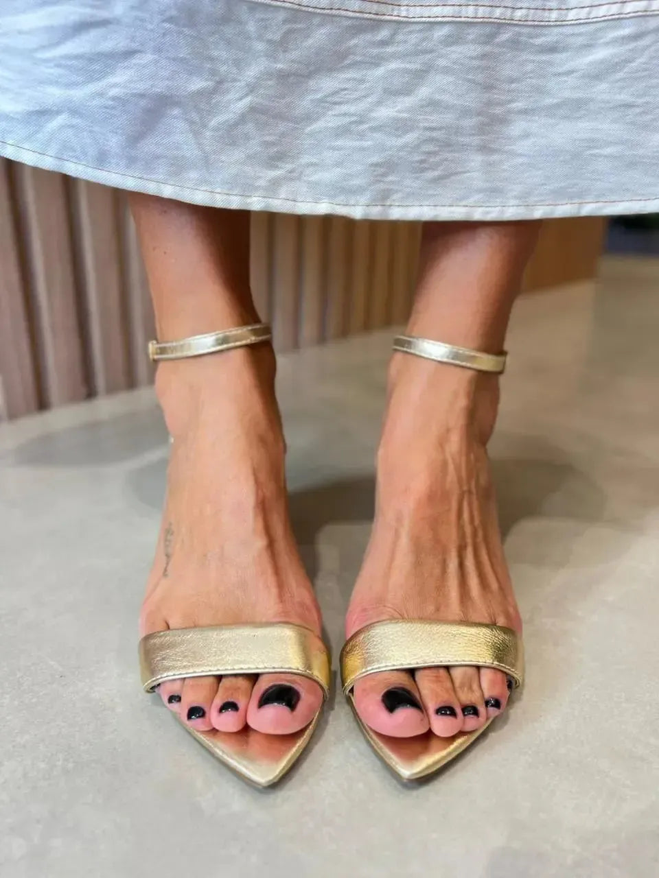 Sandália Dani Ouro Light