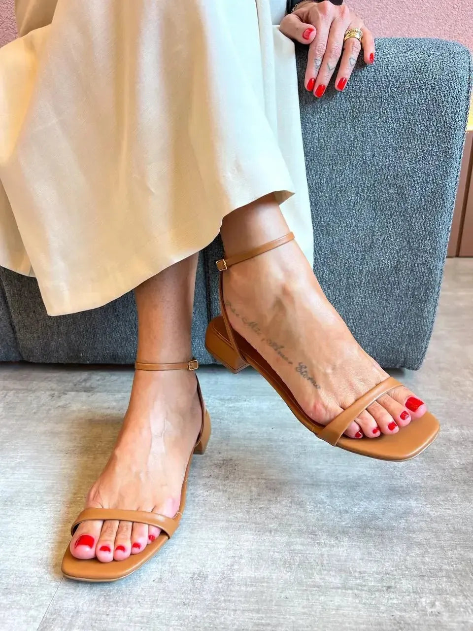 Sandália Maju, Caramelo