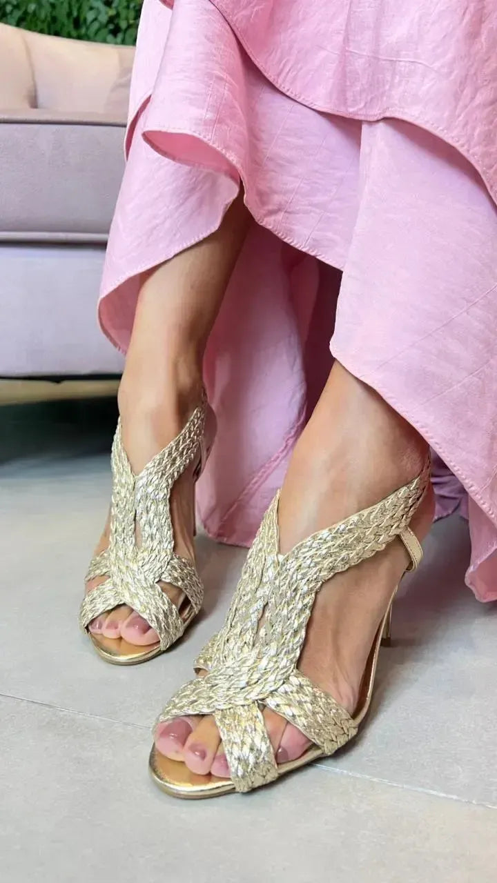 Sandália Shine Ouro Light