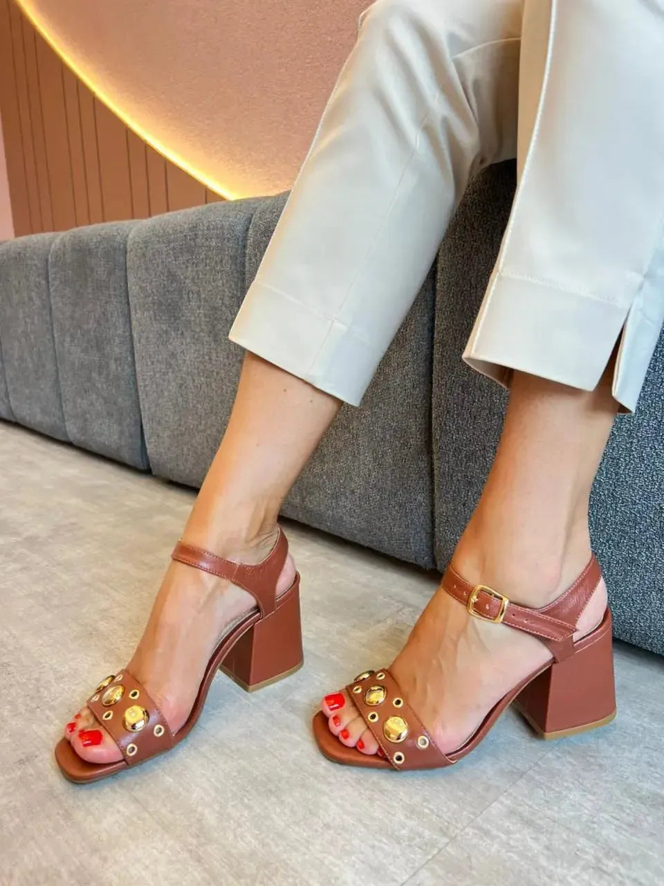 Sandália Tati Caramelo