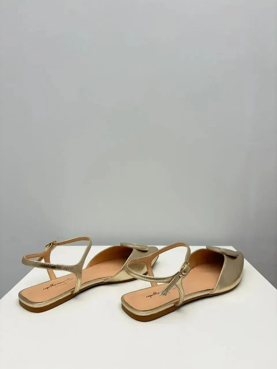 Sapatilha Slingback Clara, Ouro Light