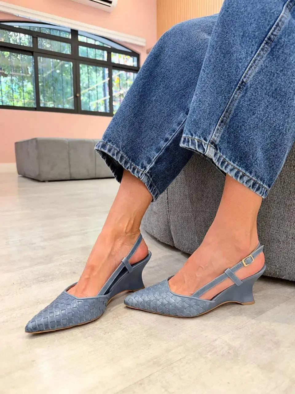 Scarpin Serena, Azul Jeans