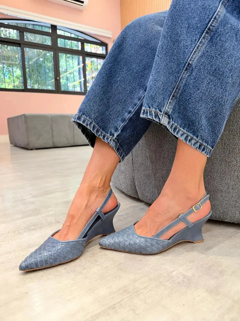Scarpin Serena, Azul Jeans