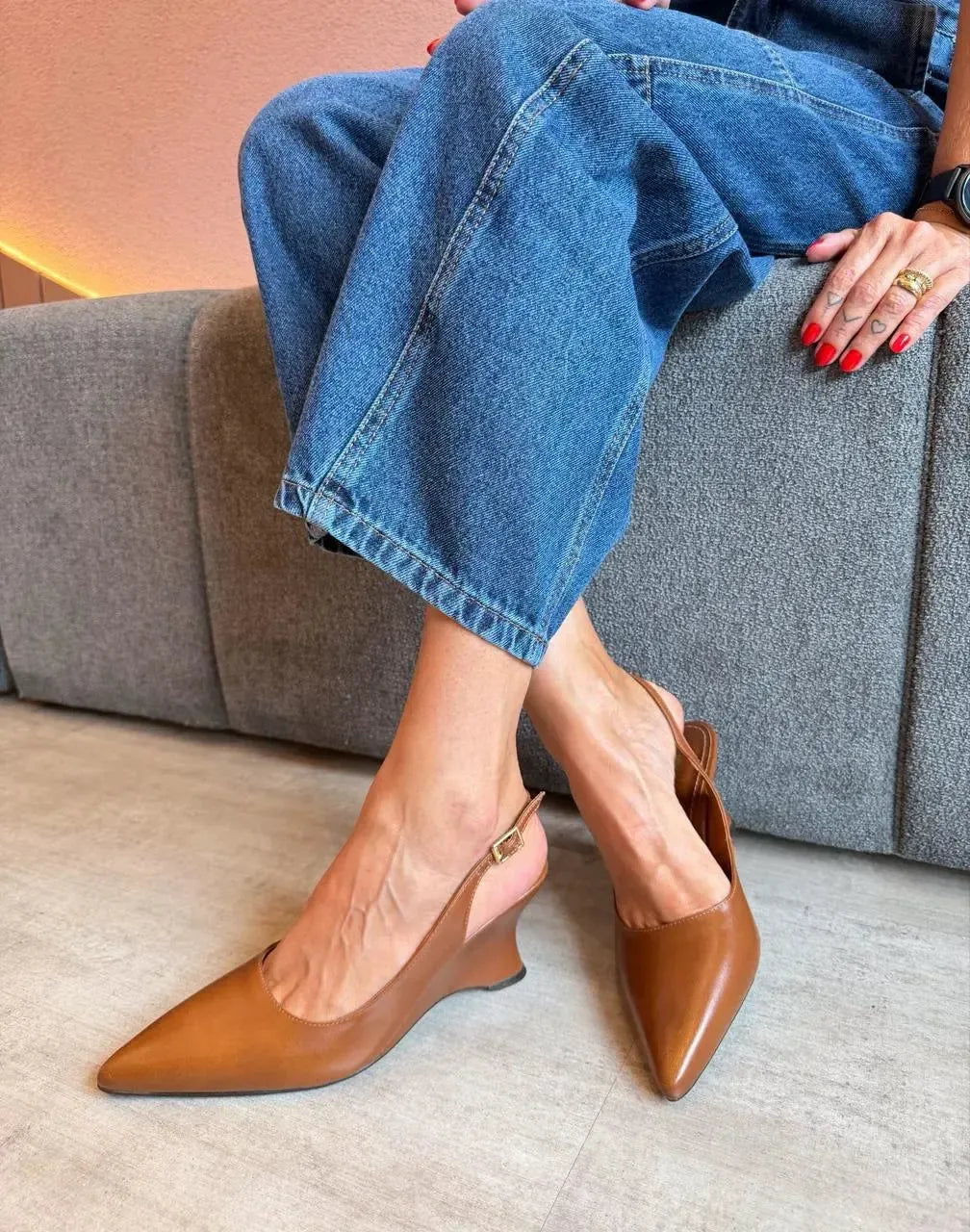 Scarpin Verona, Caramelo