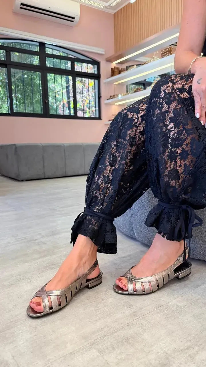 Slingback Cora, Prata Velha