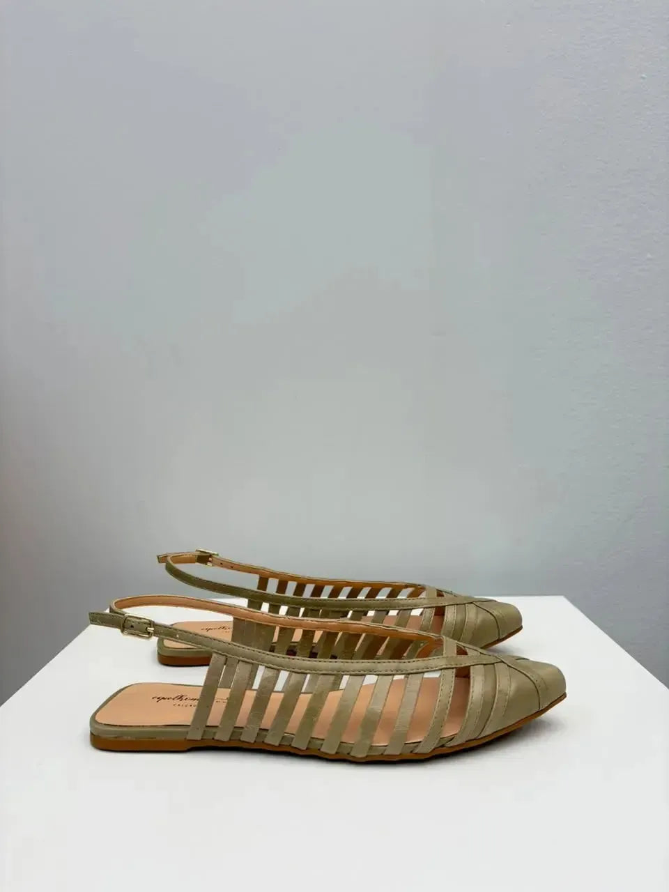 Slingback Elis, Verde Matcha