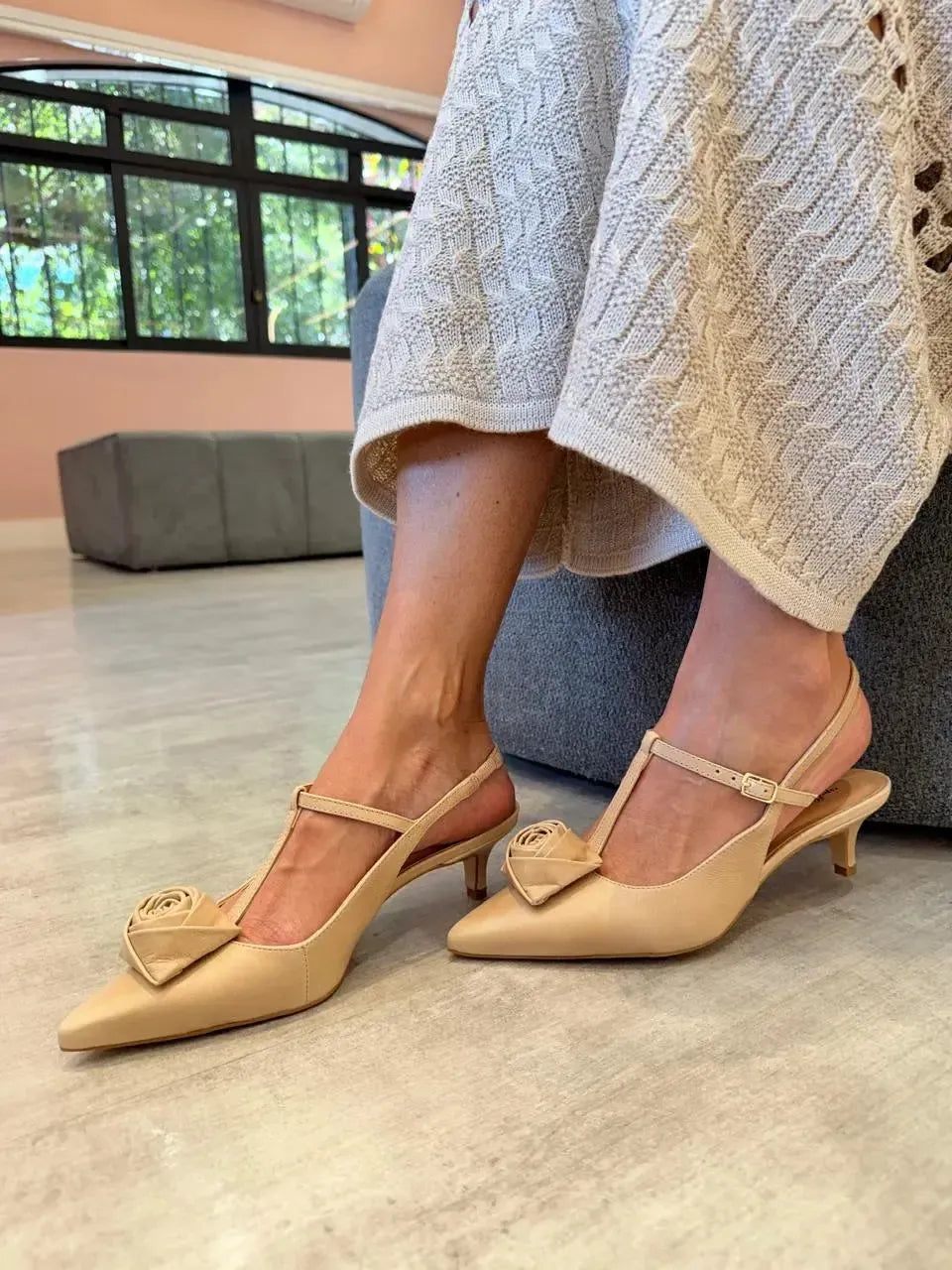 Slingback Jasmine, Nude