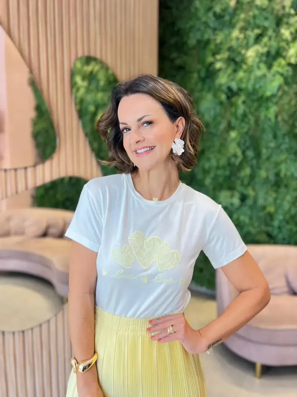 T-shirt Off-white, Love