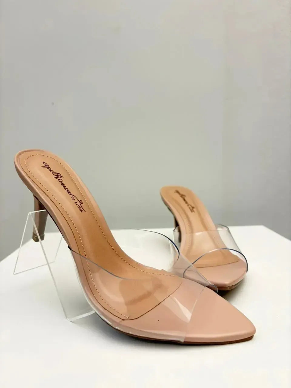 Tamanco Cristal Nude