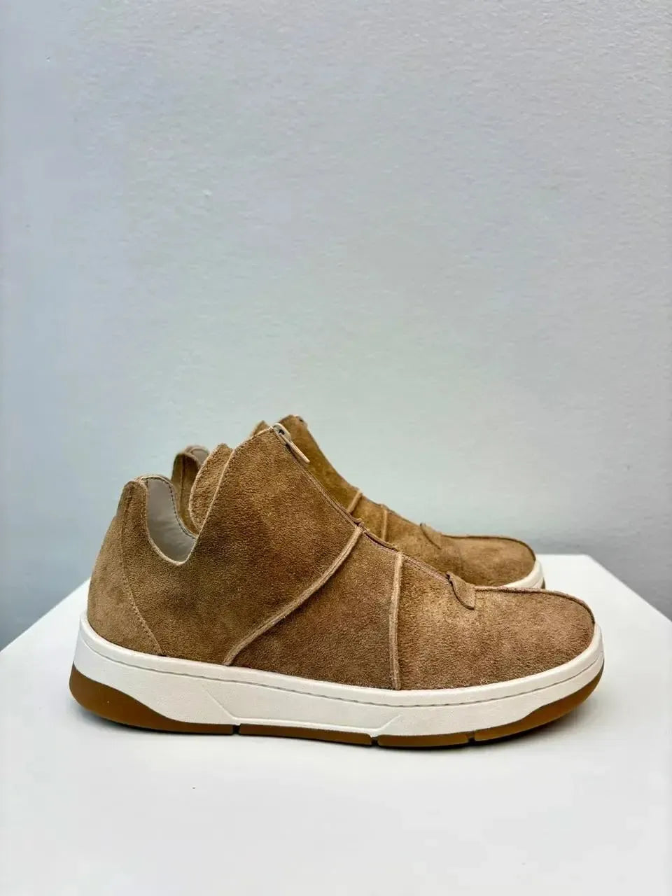 Tênis Cano Alto, Bege