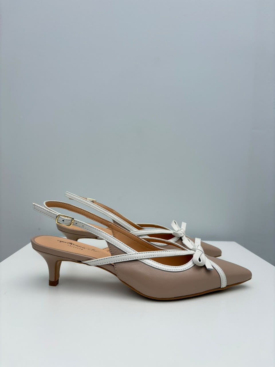 Scarpin Slingback Amanda, Nude