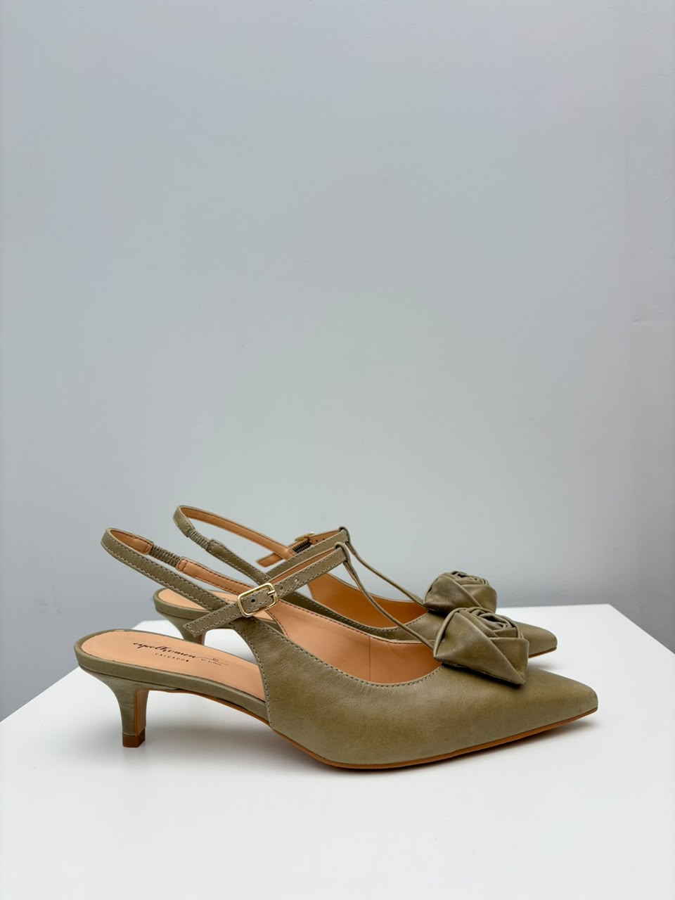 Slingback Jasmine, Verde Matcha