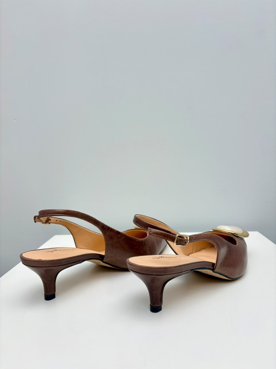 Scarpin Slingback Bárbara, Cappuccino