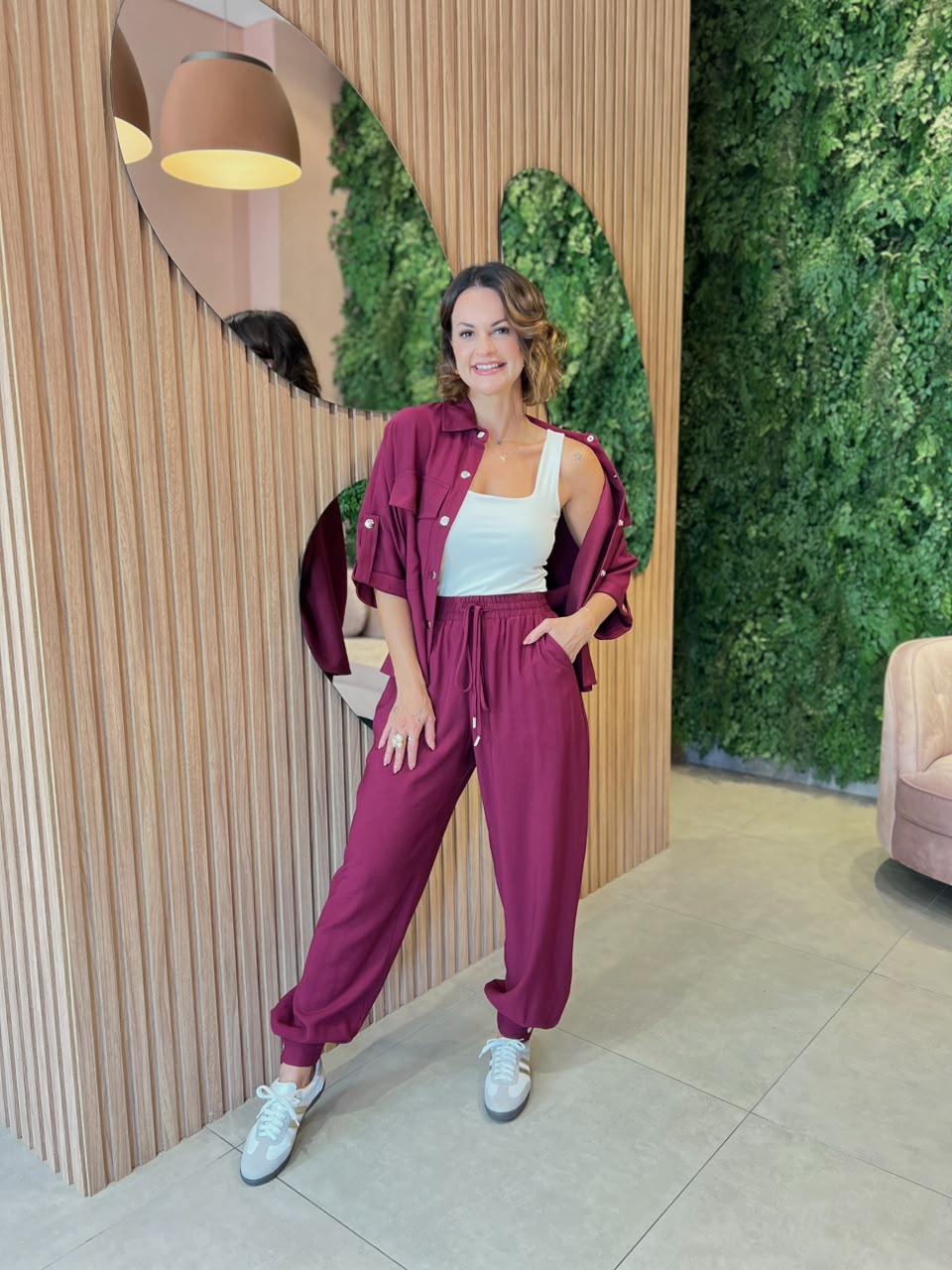 Conjunto Camisa + Calça Aladim, Marsala