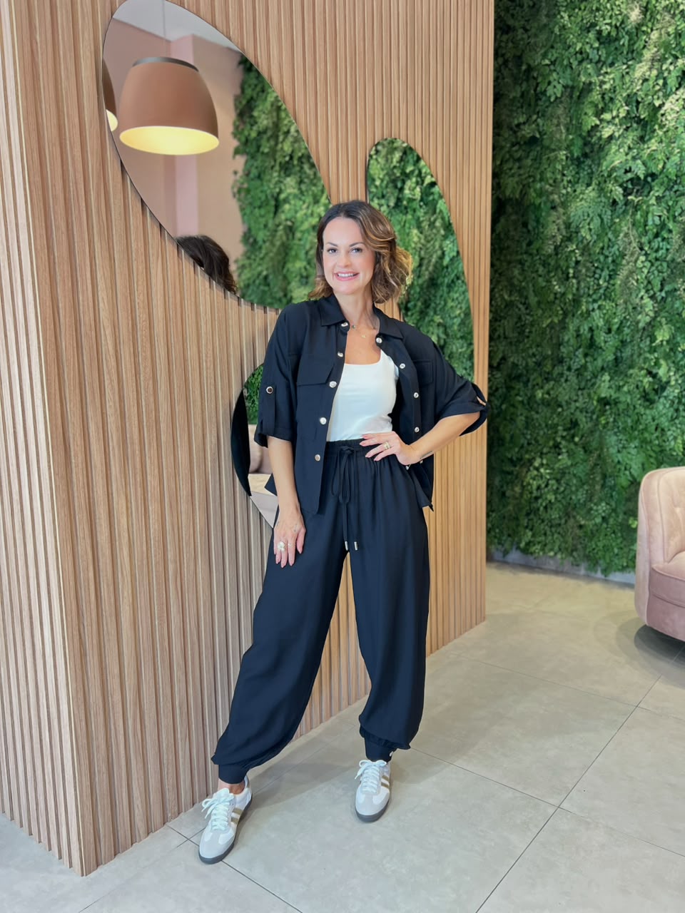 Conjunto Camisa + Calça Aladim, Preto