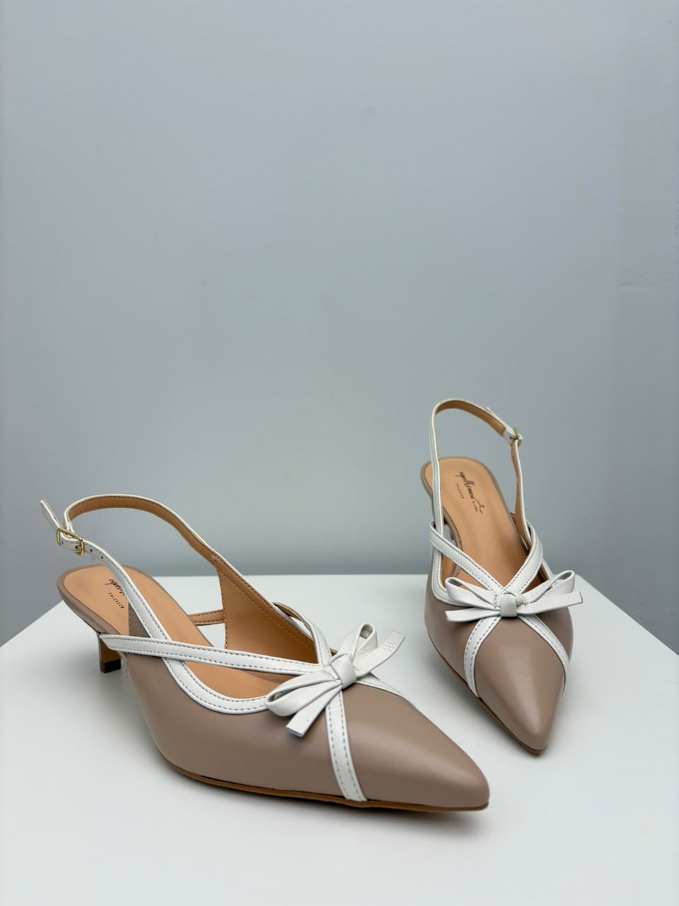 Scarpin Slingback Amanda, Nude