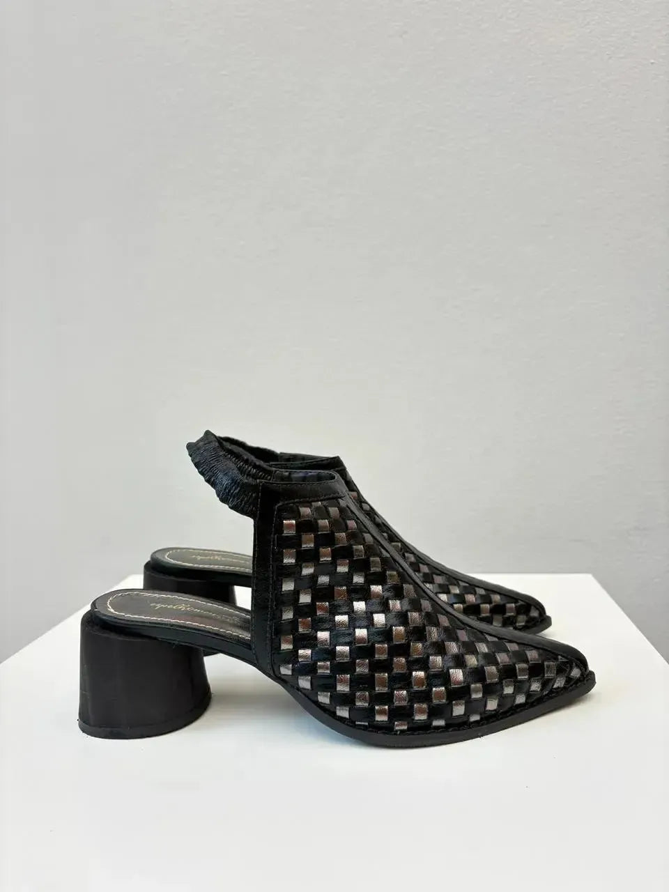 Ankle boot Daniela, Preta/Prata Velho