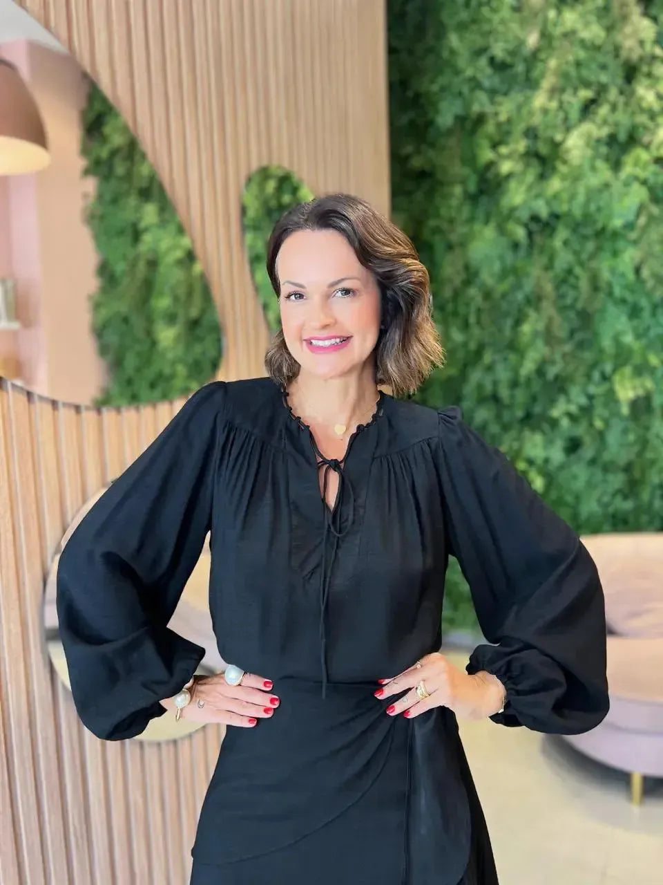 Bata com Amarração, Preta