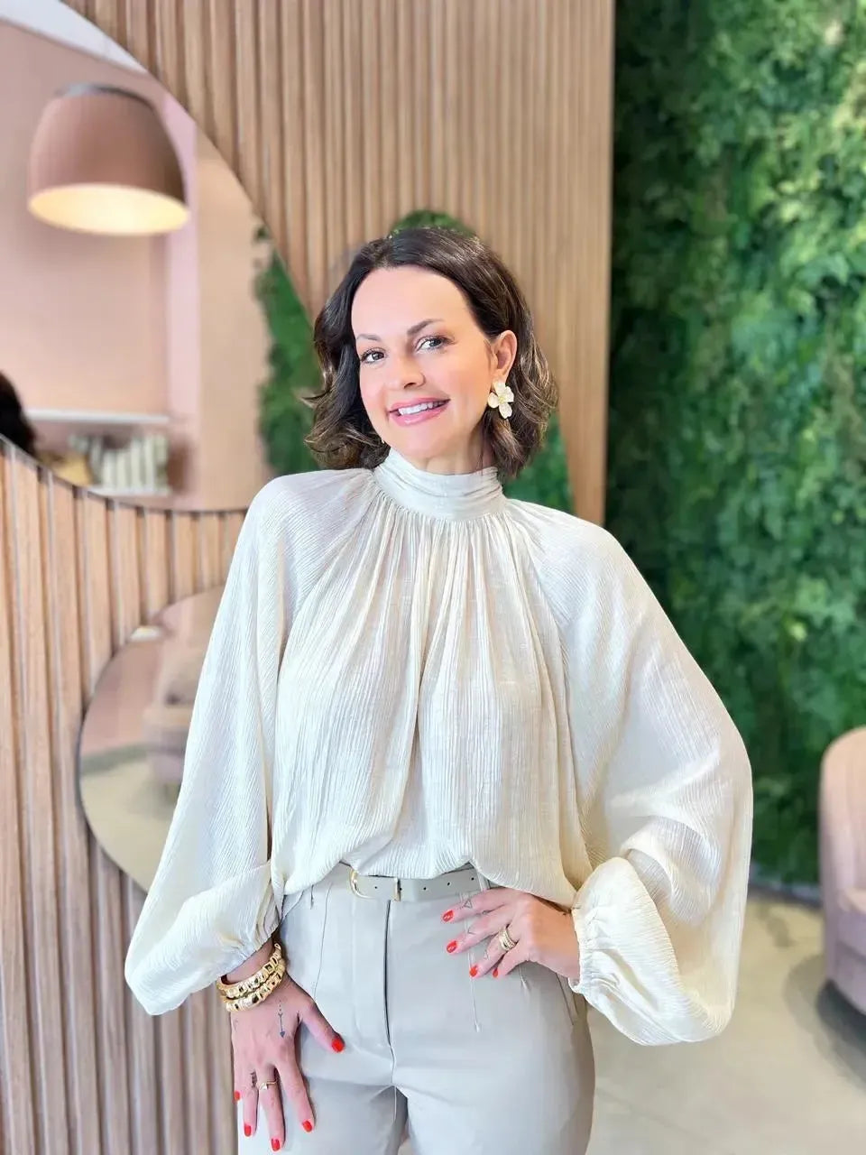 Blusa Ampla Lucy, Cru