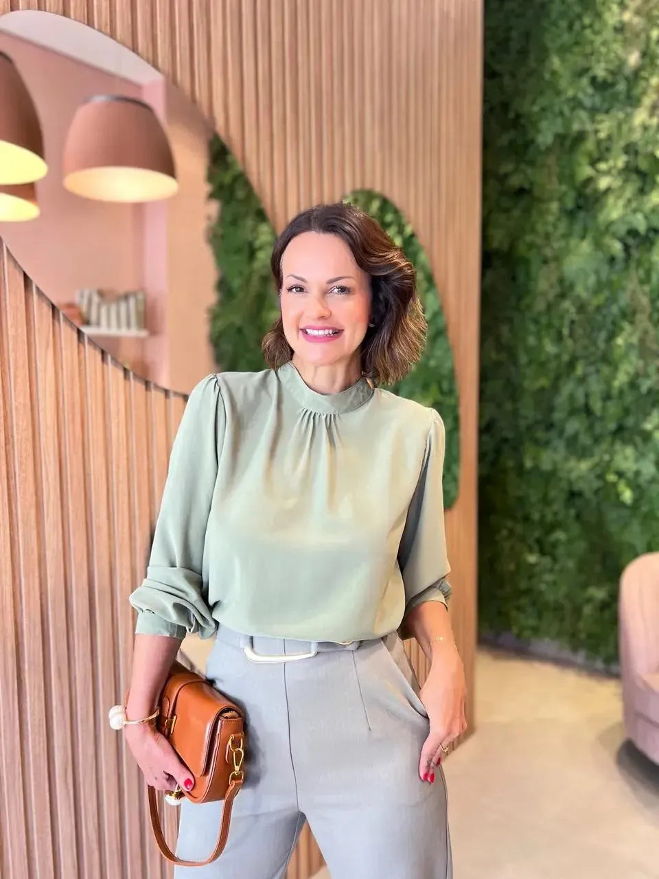 Blusa Manga Longa, Verde