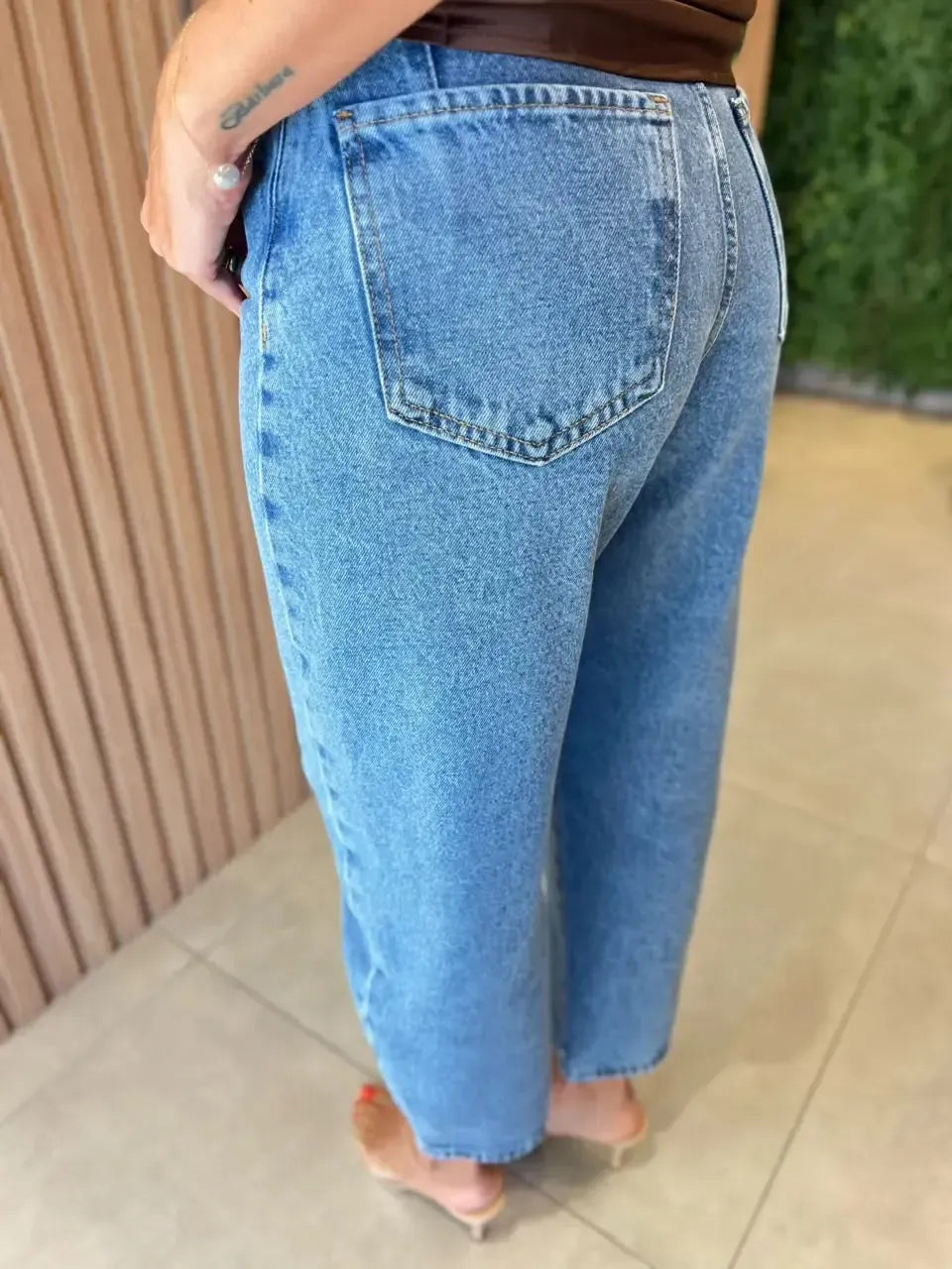 Calça Jeans Clara Ballon Trama
