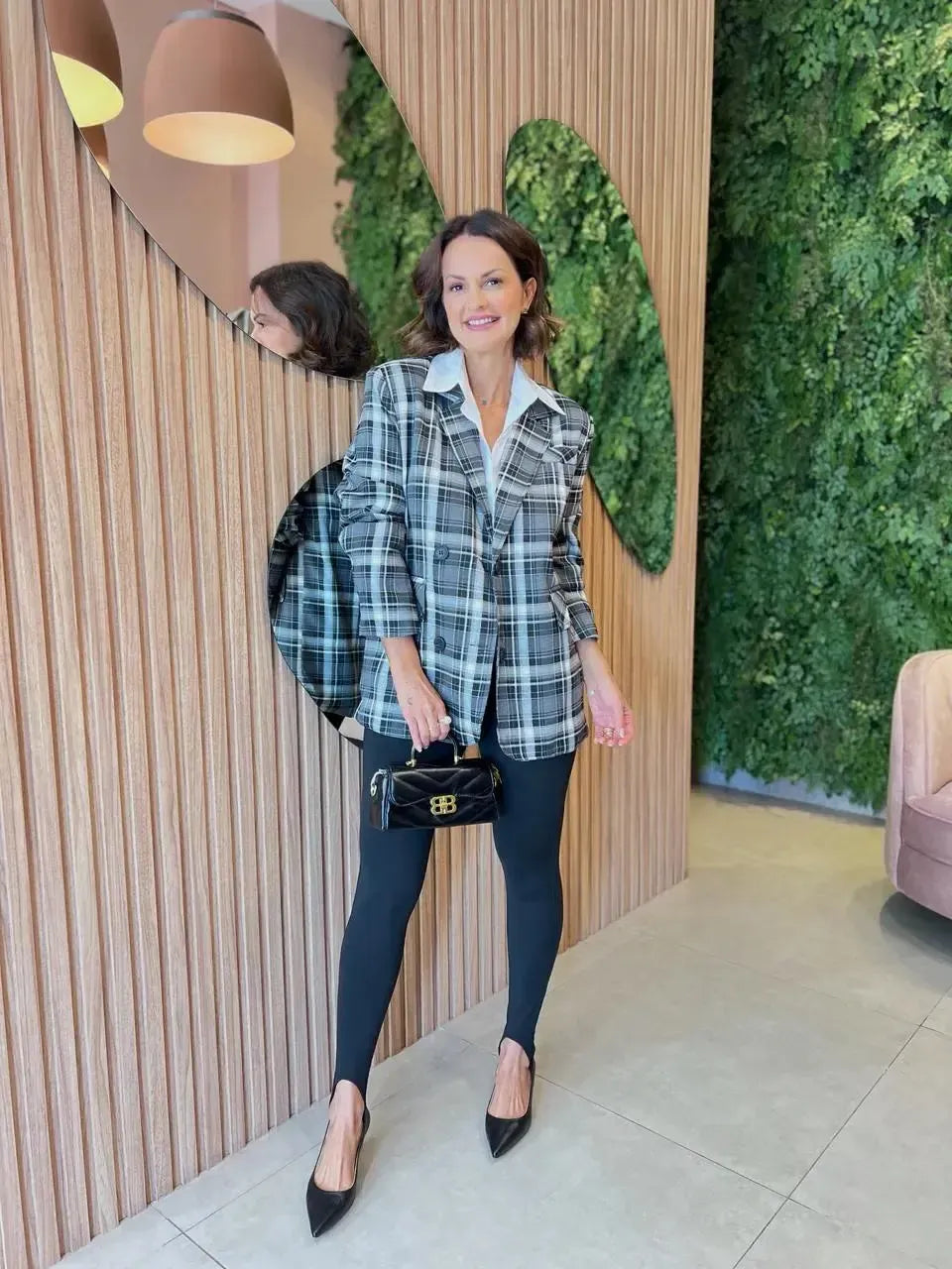 Calça Pezinho Flanelada, Preta