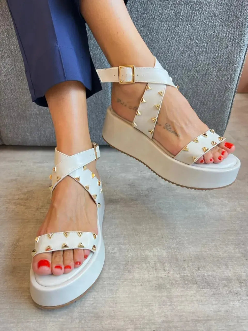 Flatform Jeni, Off White