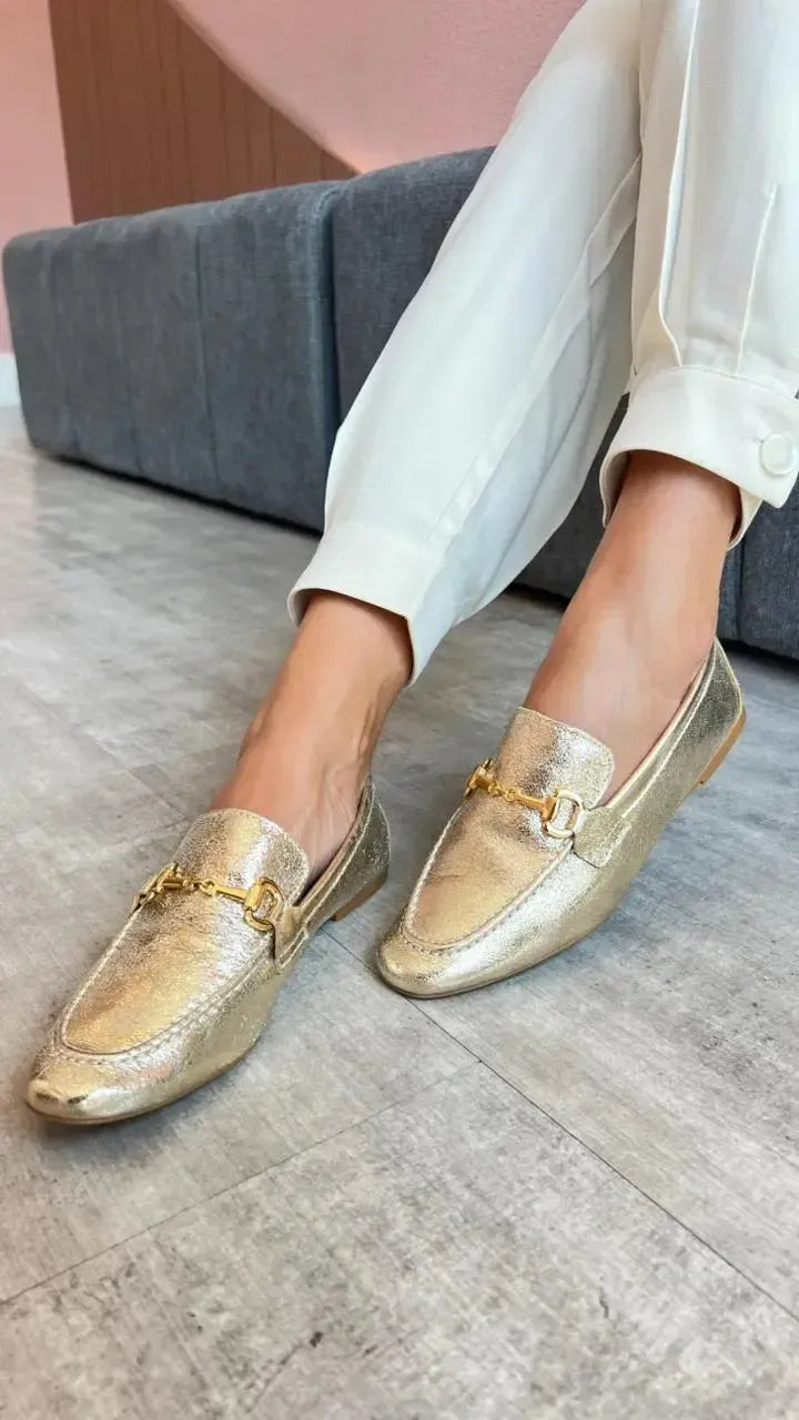 Mocassim Vogue Ouro Light