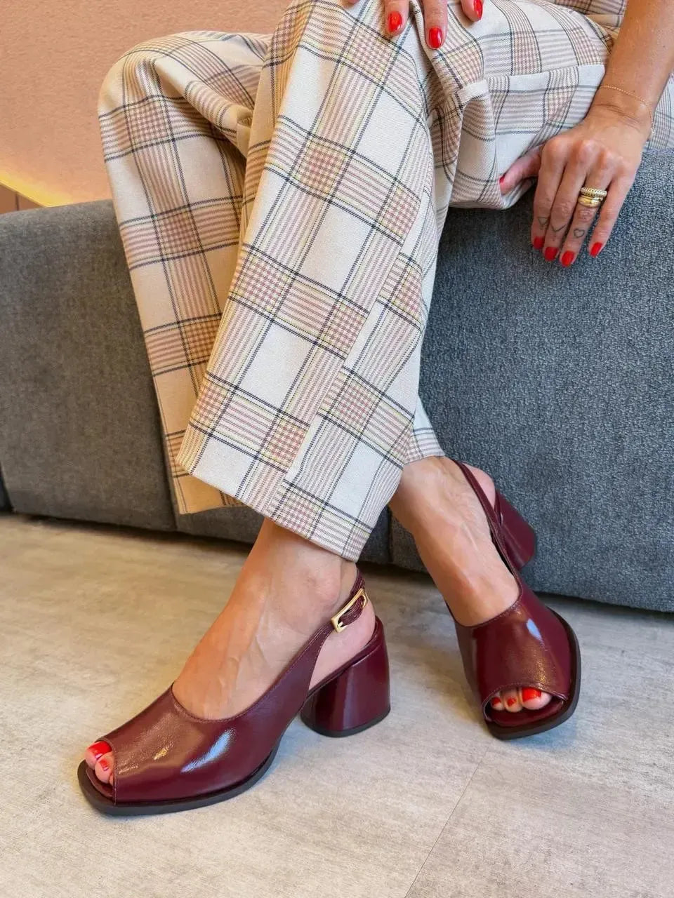 Peep Toe Juliana, Marsala