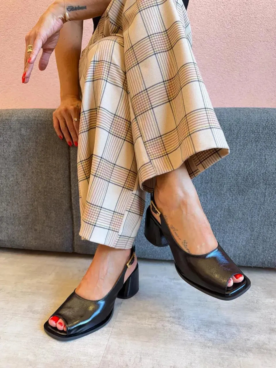 Peep Toe Juliana, Preto