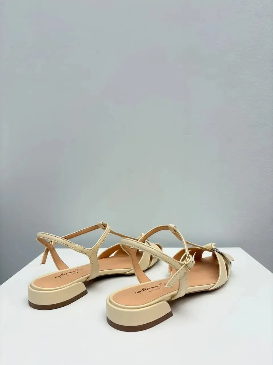 Rasteira Clara, Creme