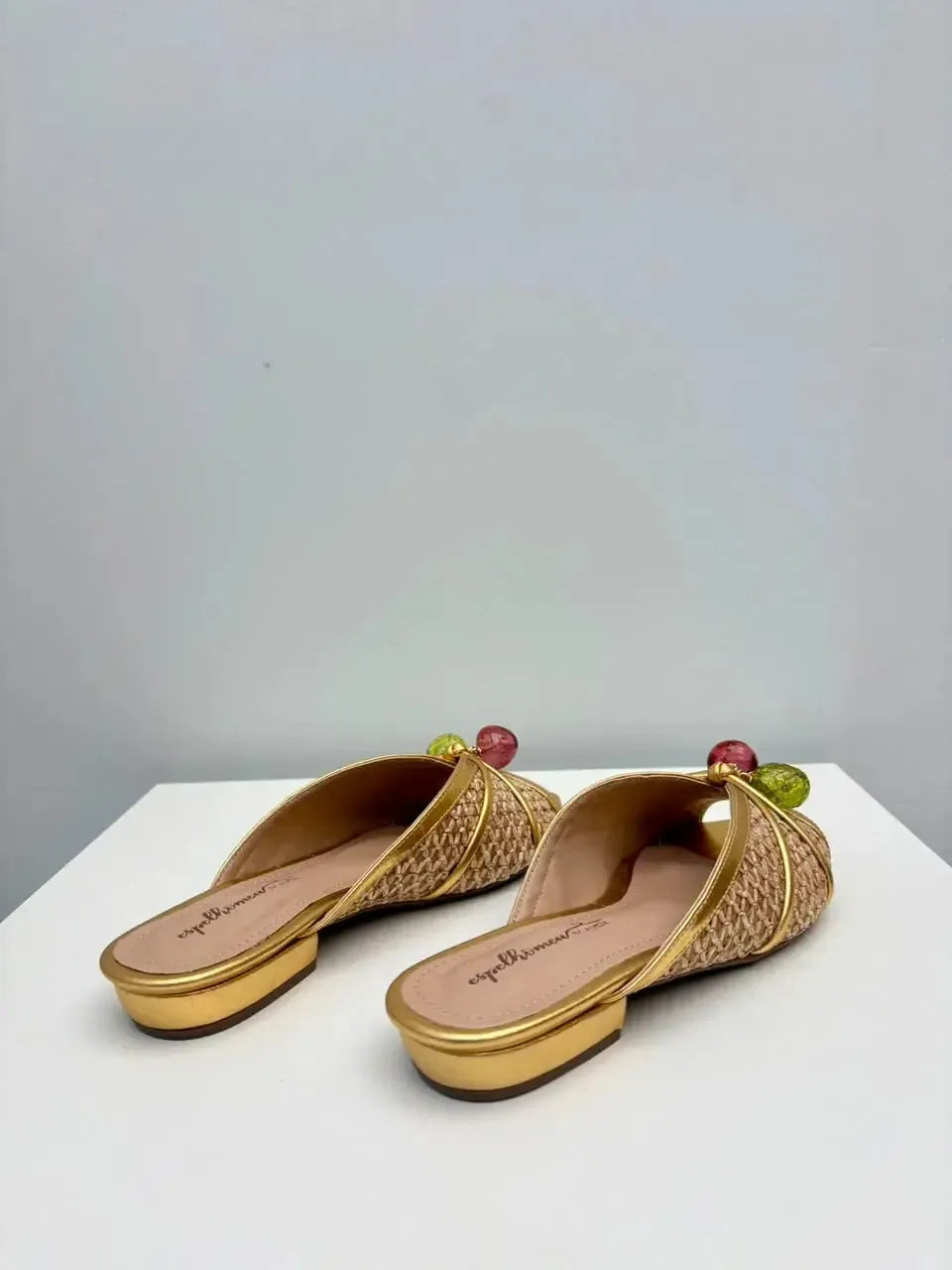 Rasteira Eva, Dourado