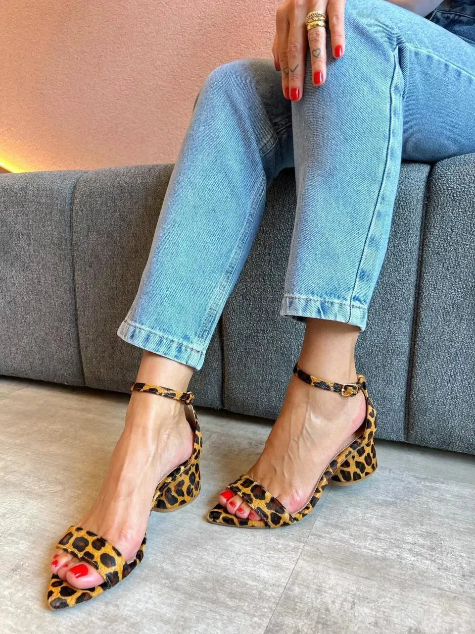 Sandália Dani Animal Print