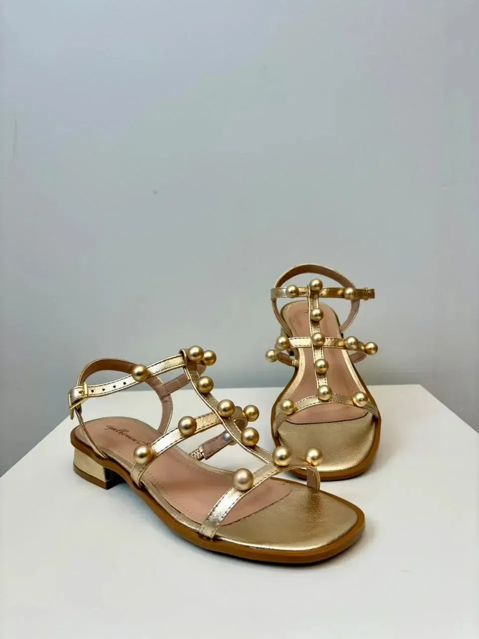 Sandália Perola, Ouro Light