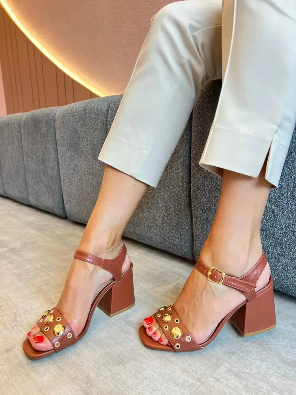 Sandália Tati Caramelo