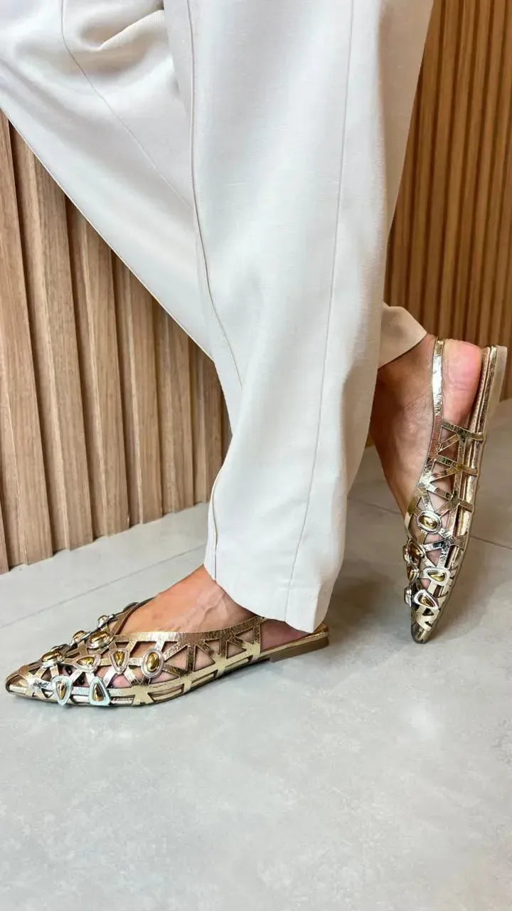 Sapatilha Bulgari Ouro Light