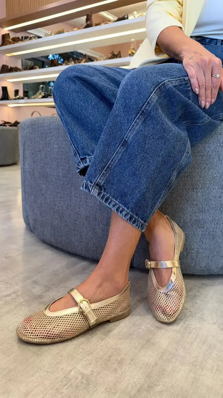 Sapatilha Livia, Ouro Light