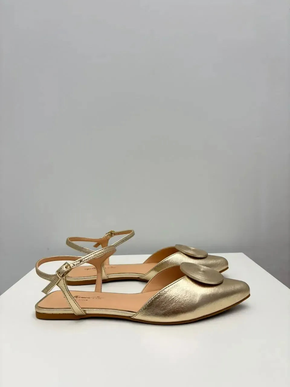 Sapatilha Slingback Clara, Ouro Light