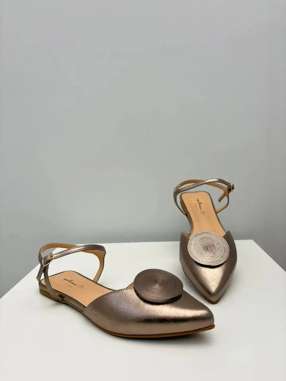 Sapatilha Slingback Clara, Prata Velha